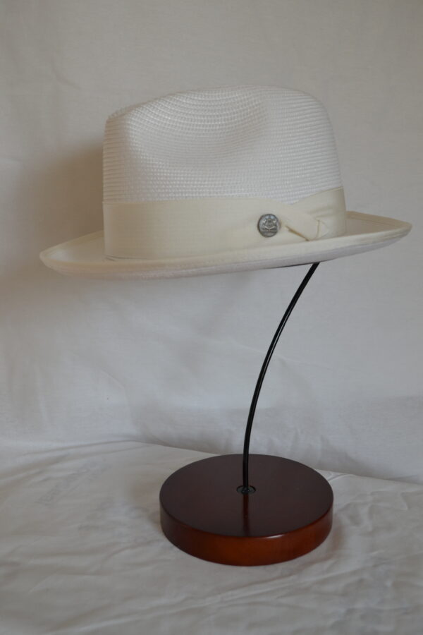 Stetson Latte White Fedora - Image 2