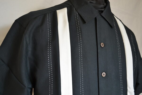 Panel Shirt Black/Beige - Image 3