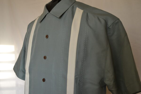 Panel Shirt Slate/Beige - Image 3